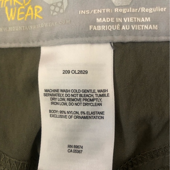 Mountain Hardware Womens Outdoor Pants, size 4 - Picture 4 of 9